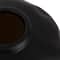 Hello Honey® 5.5" Matte Black Pinched Organic Shape Terracotta Vase